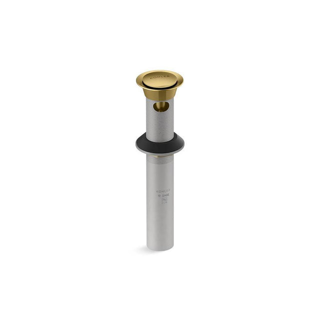 Kohler - Clicker drain with overflow - Vibrant Brushed Moderne Brass