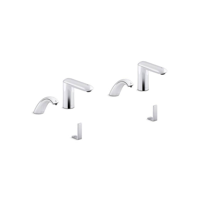 Kohler - Kumin Curve Touchless lavatory faucets and soap dispensers with Kinesis sensor technology, AC-powered, 0.5 gpm - Polished Chrome