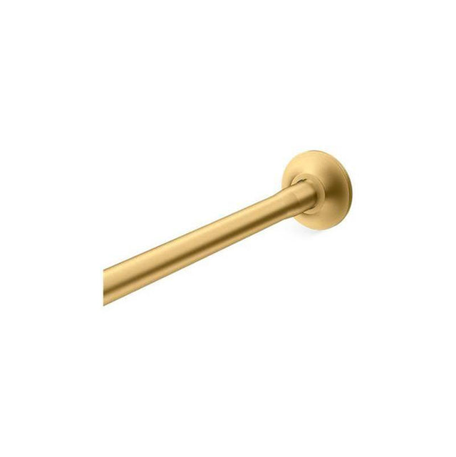 Kohler - Expanse Curved shower rod - transitional design - Vibrant Brushed Moderne Brass