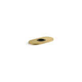 Kohler - 4'' escutcheon plate for InsightE and Kinesis faucet - Vibrant Brushed Moderne Brass