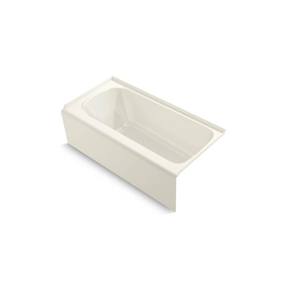 Kohler - AvecE 60'' x 30'' alcove bath, right drain - Biscuit