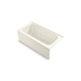 Kohler - AvecE 60'' x 30'' alcove bath, left drain - Biscuit