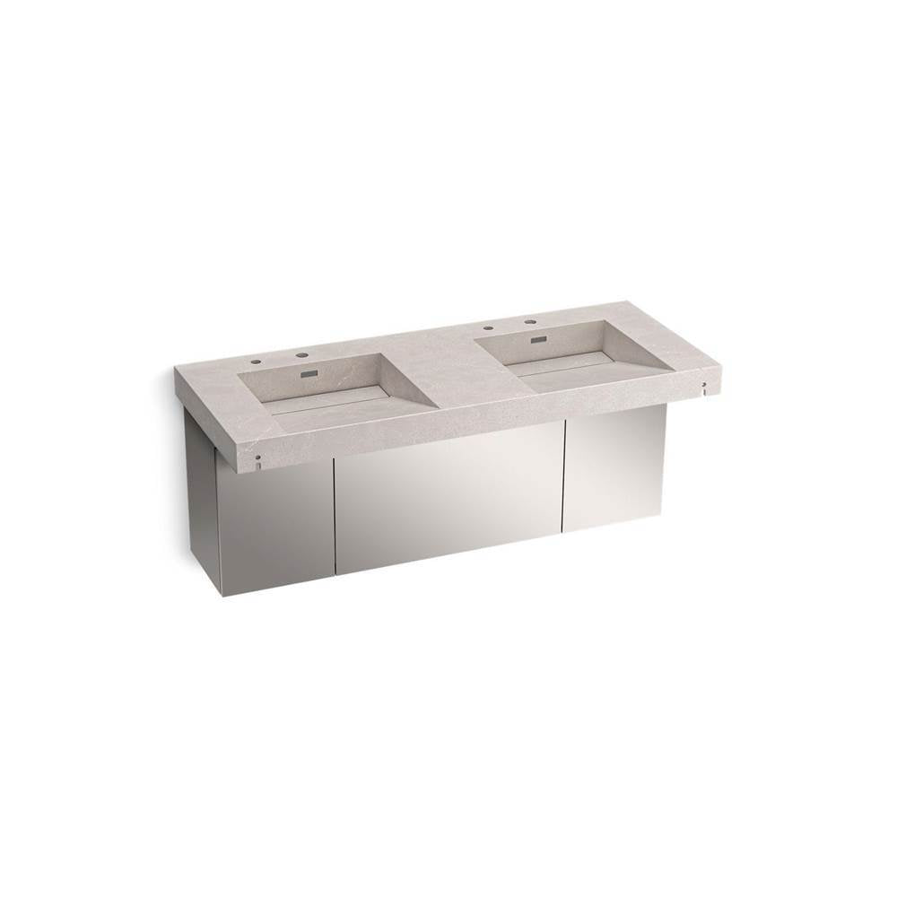 Kohler - ConstellationE 60'' wall-mount basin lavatory system - DesertSilver