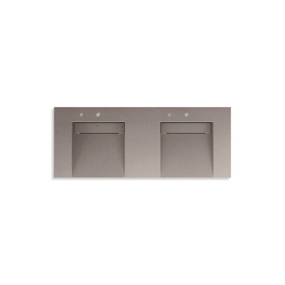 Kohler - ConstellationE 60'' wall-mount basin lavatory system - Concrete