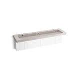 Kohler - ConstellationE 60'' wall-mount basin lavatory system - DesertSilver