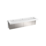 Kohler - ConstellationE 90'' wall-mount trough lavatory system - Glacier White