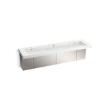 Kohler - ConstellationE 90'' wall-mount trough lavatory system - Miami White
