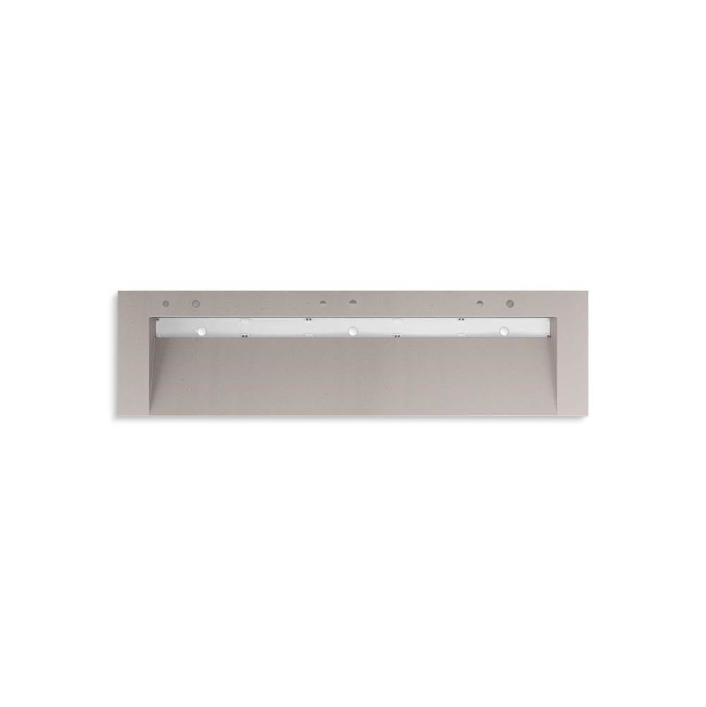 Kohler - ConstellationE 90'' wall-mount trough lavatory system - Neutral Concrete