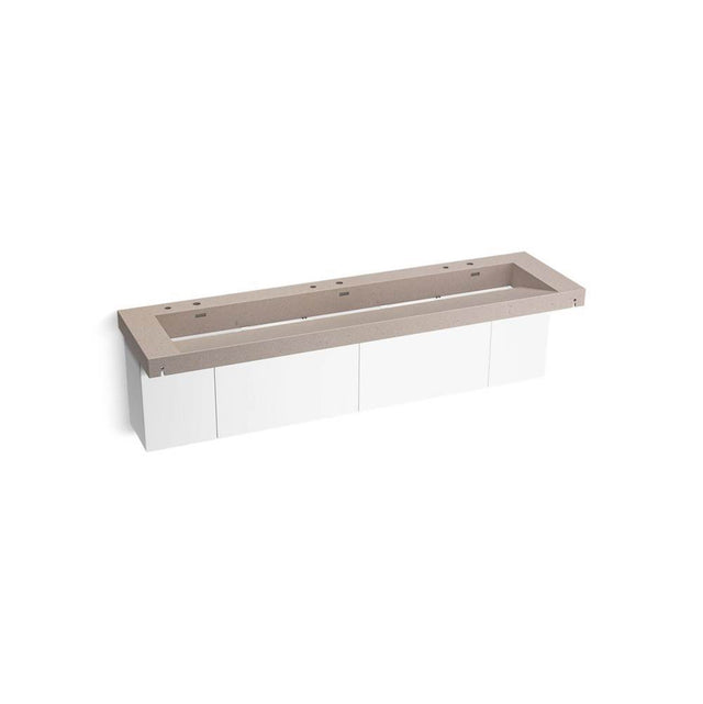 Kohler - ConstellationE 90'' wall-mount trough lavatory system - Canvas