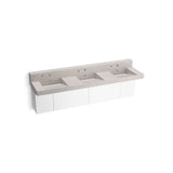 Kohler - ConstellationE 90'' wall-mount basin lavatory system with backsplash - DesertSilver