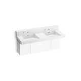 Kohler - ConstellationE 60'' wall-mount basin lavatory system with backsplash - Miami White