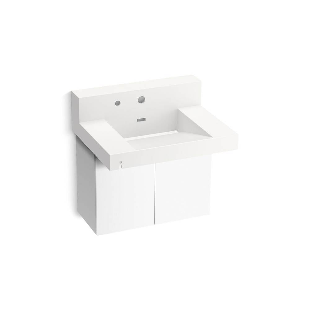 Kohler - ConstellationE 30'' wall-mount lavatory system with backsplash - Iconic White