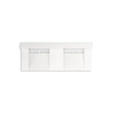 Kohler - ConstellationE 60'' wall-mount basin lavatory system with backsplash - Iconic White