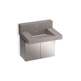 Kohler - ConstellationE 30'' wall-mount lavatory system with backsplash - Ash Concrete