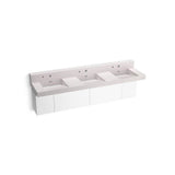Kohler - ConstellationE 90'' wall-mount basin lavatory system with backsplash - ET Statuario
