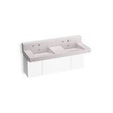 Kohler - ConstellationE 60'' wall-mount basin lavatory system with backsplash - ET Statuario