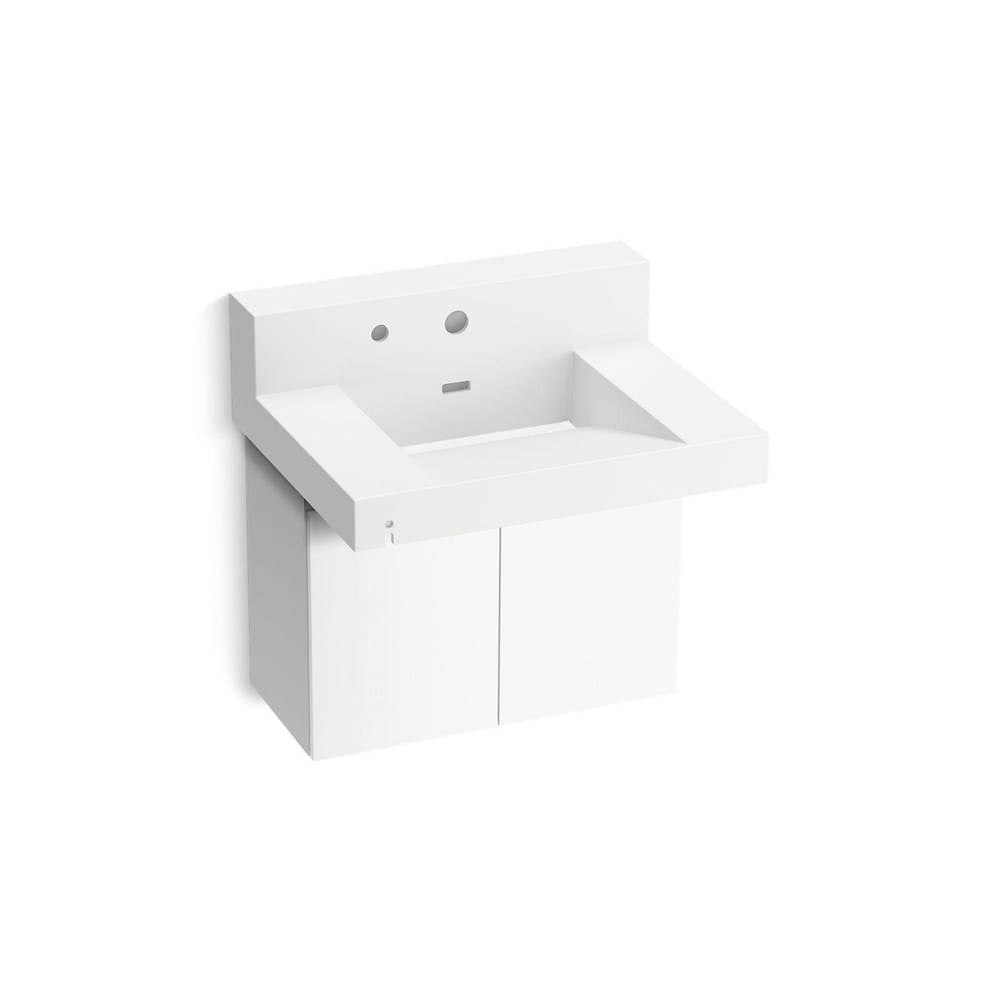 Kohler - ConstellationE 30'' wall-mount lavatory system with backsplash - Miami White