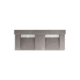 Kohler - ConstellationE 60'' wall-mount basin lavatory system with backsplash - Ash Concrete