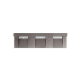 Kohler - ConstellationE 90'' wall-mount basin lavatory system with backsplash - Ash Concrete