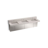 Kohler - ConstellationE 90'' wall-mount basin lavatory system with backsplash - DesertSilver