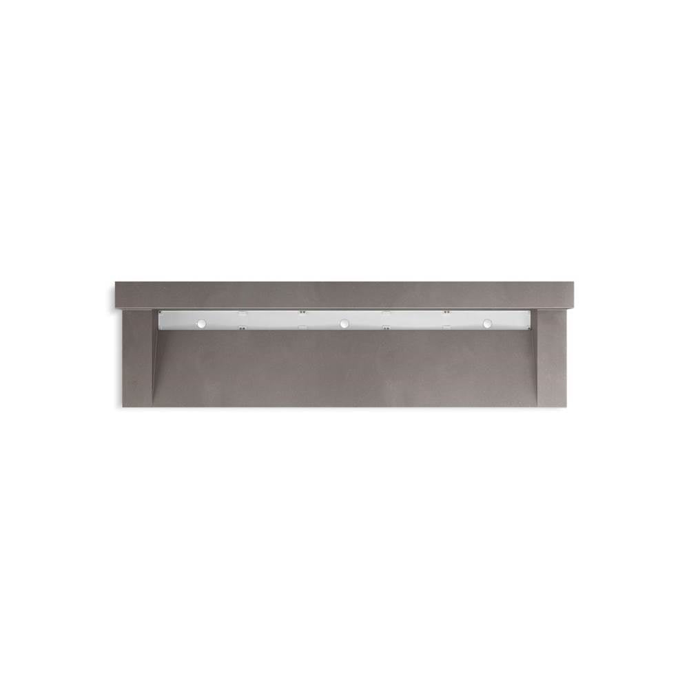 Kohler - ConstellationE 90'' wall-mount trough lavatory system with backsplash - Ash Concrete