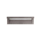 Kohler - ConstellationE 90'' wall-mount trough lavatory system with backsplash - Ash Concrete