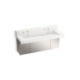 Kohler - ConstellationE 60'' wall-mount trough lavatory system with backsplash - Iconic White