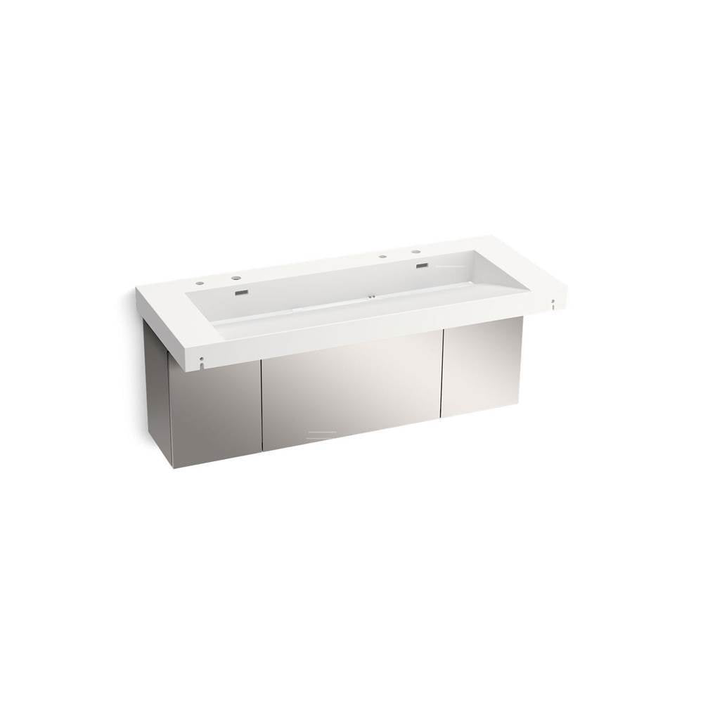 Kohler - ConstellationE 60'' wall-mount trough lavatory system - Iconic White