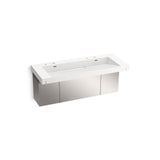 Kohler - ConstellationE 60'' wall-mount trough lavatory system - Iconic White