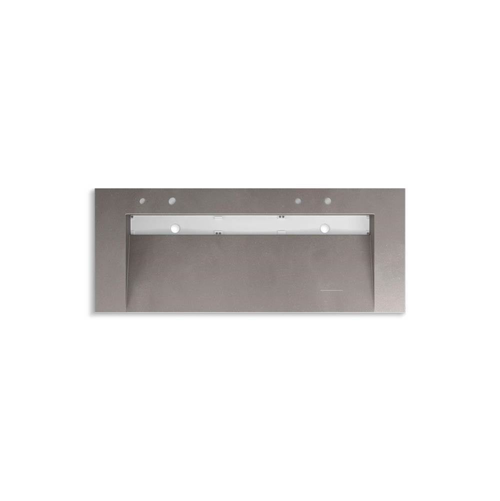Kohler - ConstellationE 60'' wall-mount trough lavatory system - Ash Concrete