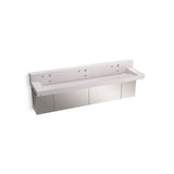 Kohler - ConstellationE 90'' wall-mount trough lavatory system with backsplash - ET Statuario