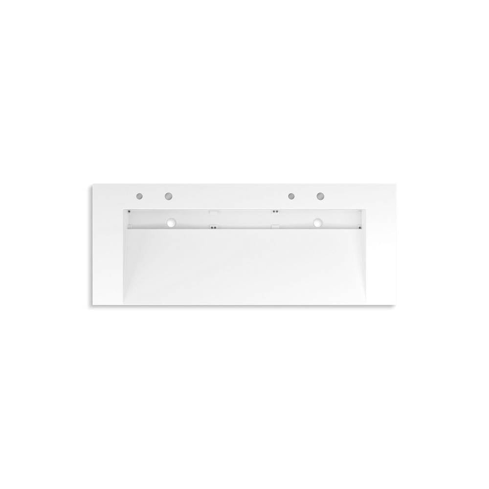 Kohler - ConstellationE 60'' wall-mount trough lavatory system - Glacier White