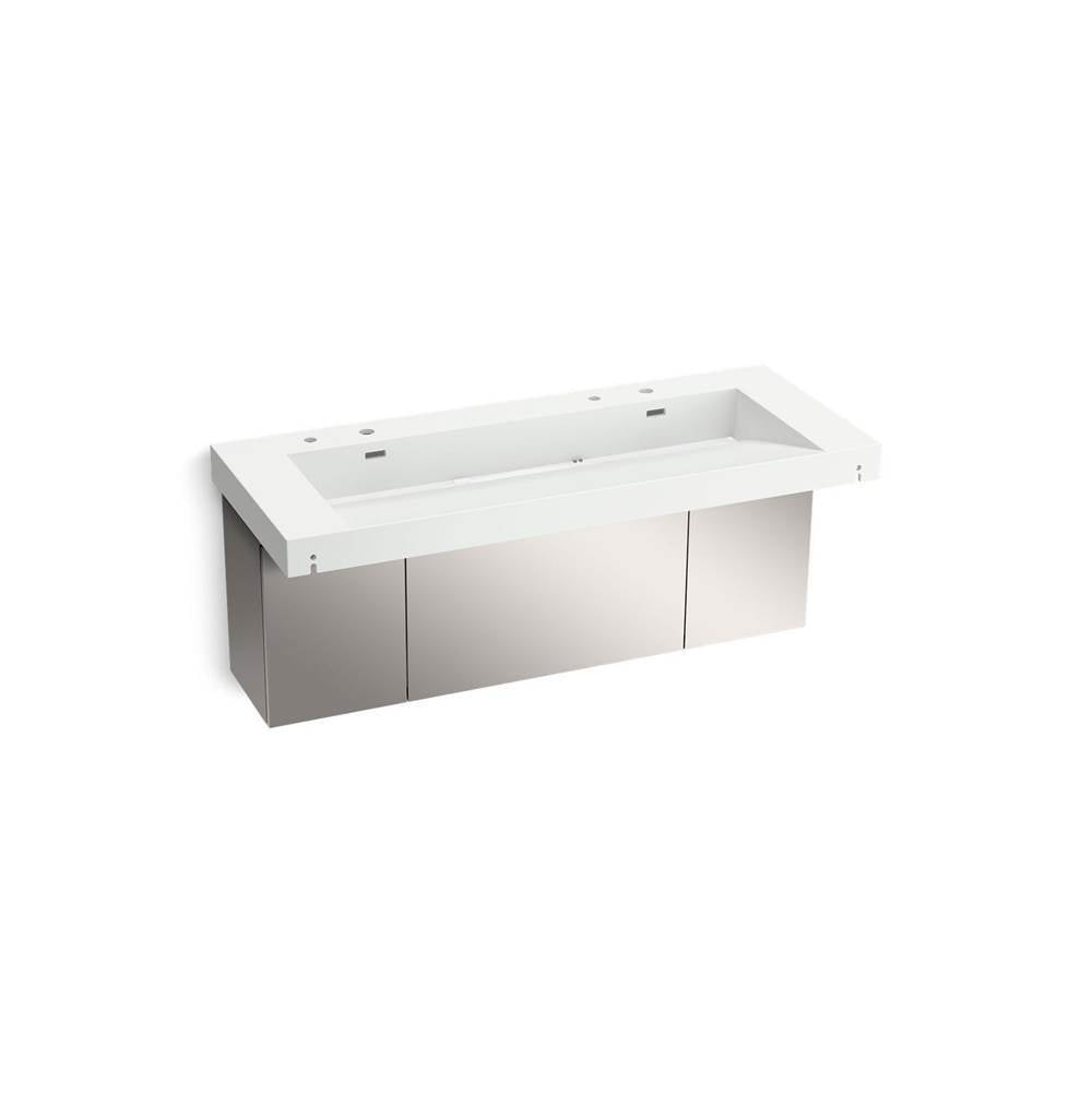 Kohler - ConstellationE 60'' wall-mount trough lavatory system - Miami White