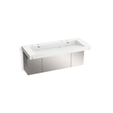 Kohler - ConstellationE 60'' wall-mount trough lavatory system - Miami White