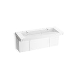Kohler - ConstellationE 60'' wall-mount trough lavatory system - Glacier White