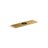 Kohler - 8'' escutcheon plate for InsightE and Kinesis faucet - Vibrant Brushed Moderne Brass