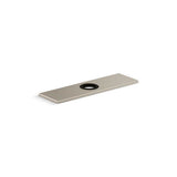 Kohler - 8'' escutcheon plate for InsightE and Kinesis faucet - Vibrant Brushed Nickel