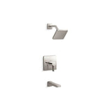 Kohler - Parallel Rite-Temp bath and shower trim kit, 2.5 gpm - Vibrant Polished Nickel