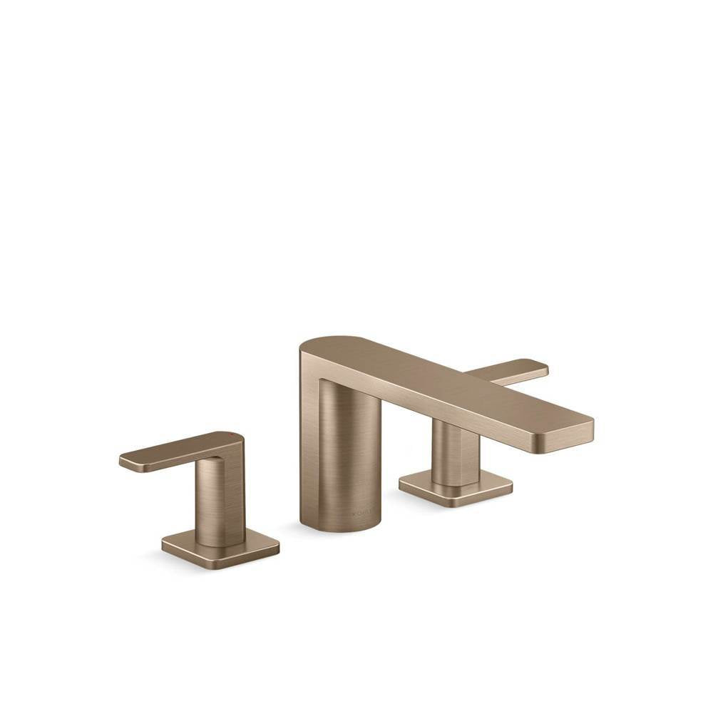 Kohler - Parallel Deck-mount bath faucet - Vibrant Brushed Bronze