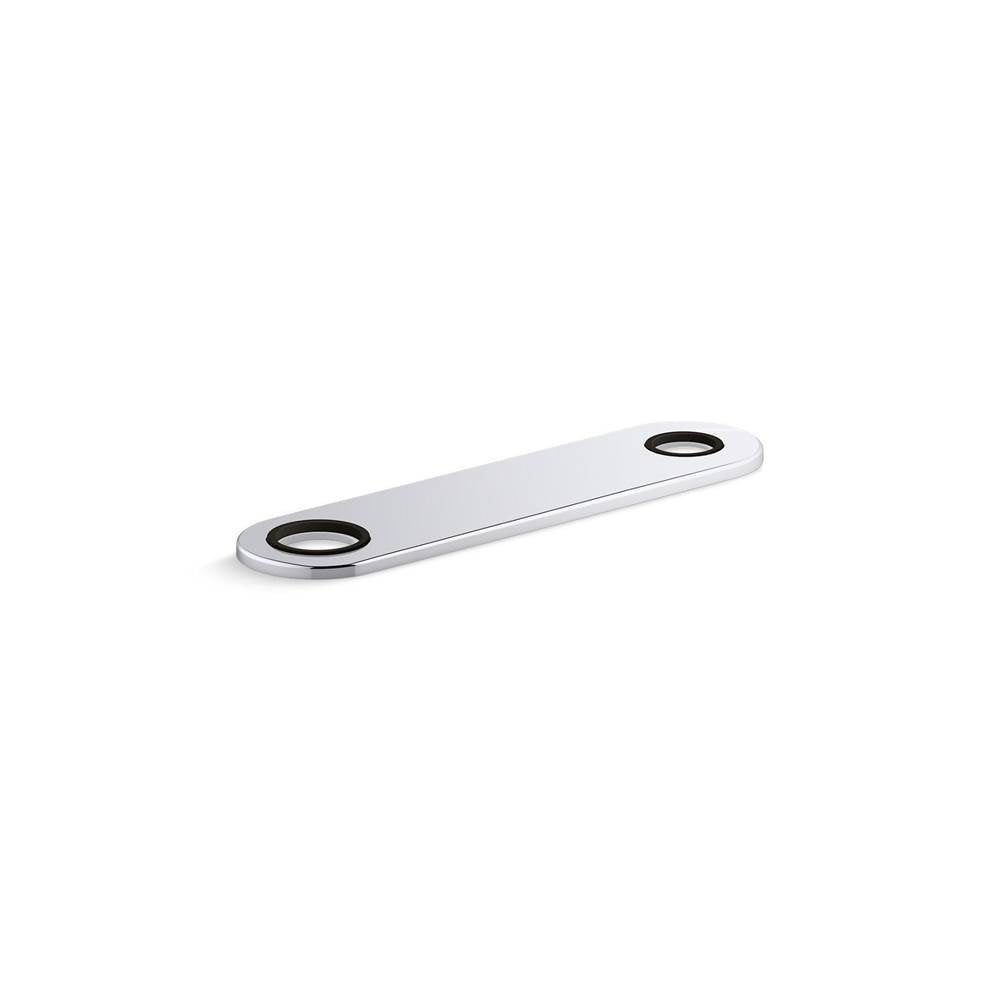 Kohler - 8'' two-hole escutcheon plate for InsightE and Kinesis lavatory faucets and soap dispensers - Polished Chrome