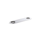 Kohler - 8'' two-hole escutcheon plate for InsightE and Kinesis lavatory faucets and soap dispensers - Polished Chrome