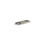 Kohler - 4'' two-hole escutcheon plate for InsightE and Kinesis lavatory faucets and soap dispensers - Vibrant Brushed Nickel