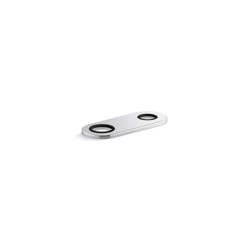 Kohler - 4'' two-hole escutcheon plate for InsightE and Kinesis lavatory faucets and soap dispensers - Polished Chrome
