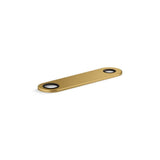 Kohler - 8'' two-hole escutcheon plate for InsightE and Kinesis lavatory faucets and soap dispensers - Vibrant Brushed Moderne Brass