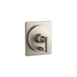 Kohler - CastiaE by Studio McGee Rite-Temp valve trim with push-button diverter - Vibrant Brushed Nickel