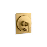Kohler - CastiaE by Studio McGee Rite-Temp valve trim with push-button diverter - Vibrant Brushed Moderne Brass