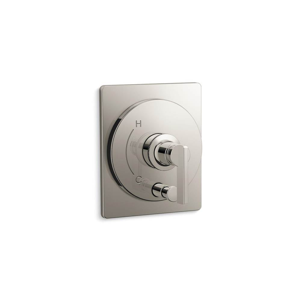 Kohler - CastiaE by Studio McGee Rite-Temp valve trim with push-button diverter - Vibrant Polished Nickel