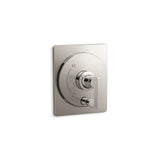 Kohler - CastiaE by Studio McGee Rite-Temp valve trim with push-button diverter - Vibrant Polished Nickel