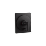 Kohler - CastiaE by Studio McGee Rite-Temp valve trim with push-button diverter - Matte Black