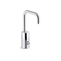 Kohler - Gooseneck Touchless single-hole lavatory faucet with InsightE sensor technology and temperature mixer, DC-powered, less drain, 0.35 gpm - Polished Chrome
